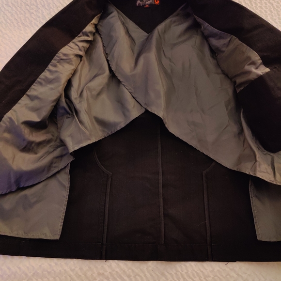 G BY GUESS TUXEDO BLAZER WITH LAPEL, BLACK, BEAUTIFUL! FORMAL OR CAUSAL. UNISEX - Picture 6 of 13